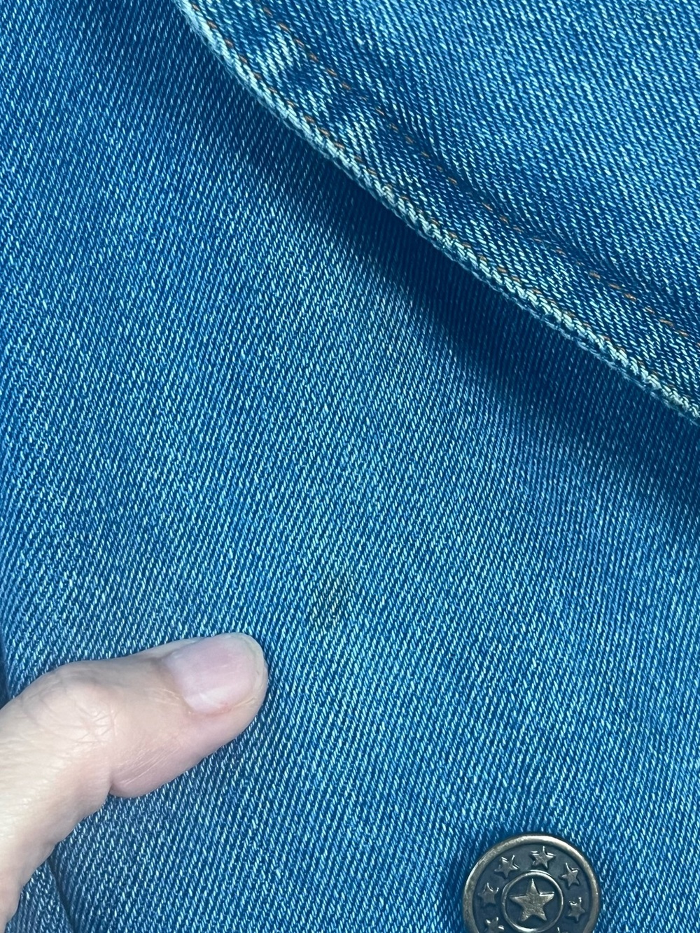Forenza Vintage Late 80s Medium Double Breasted Denim Trench Coat - Picture 12 of 15